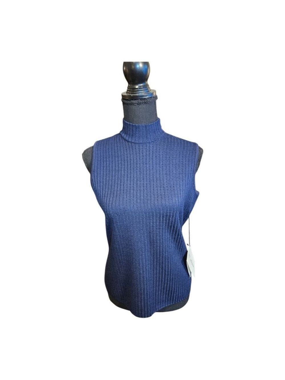 St. John Knit Top, Size S, Navy - Picture 13 of 14
